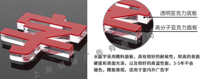 水晶字材質
